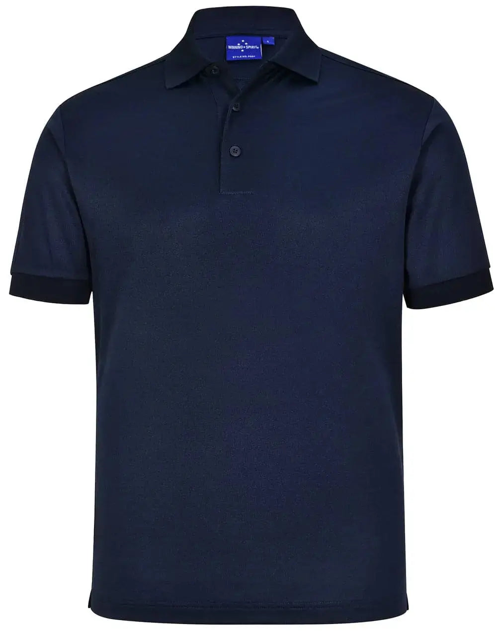 Winning Spirit Men's Sustainable Poly/Cotton Corporate Polo Shirt PS91 Casual Wear Winning Spirit Navy XS